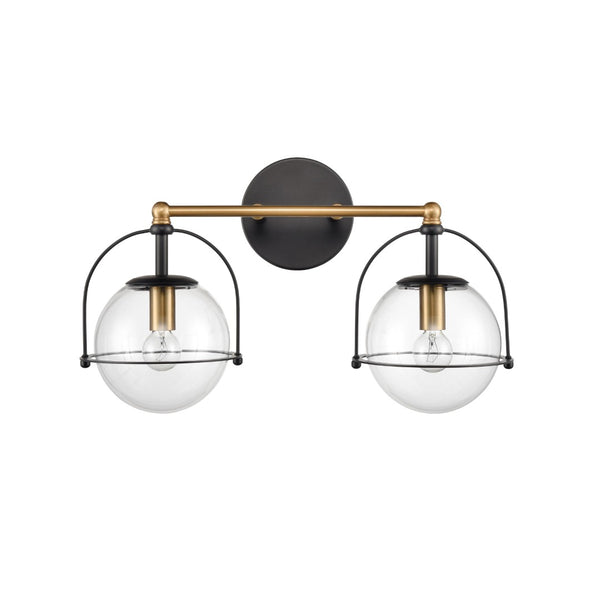 Atlas Langford 3-Light Vanity Light Fixture - Vintage Charm Meets Modern Design for Stylish Spaces Satin Brass 17'' WL11651-BS