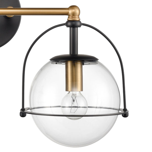 Atlas Langford 3-Light Vanity Light Fixture - Vintage Charm Meets Modern Design for Stylish Spaces Satin Brass 17'' WL11651-BS