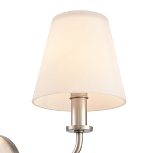 Atlas Minerva 24'' Wide 3-Light Vanity Light - Elegant Tapered Glass Shades for Bright, Flattering Illumination Antique Nickel WL11664-NK