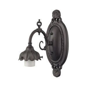 Atlas Mix-N-Match 11-Inch High Single-Light Sconce for Customizable Glass Shades - Elegant Indoor Lighting Tiffany Bronze 5'' WL11665-BZ