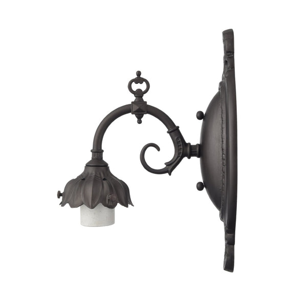 Atlas Mix-N-Match 11-Inch High Single-Light Sconce for Customizable Glass Shades - Elegant Indoor Lighting Tiffany Bronze 5'' WL11665-BZ