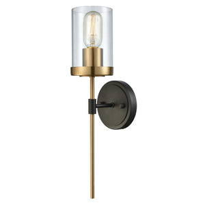 Atlas North Haven 17'' High Wall Sconce - Classic Torch-Style with Clear Glass & Oil Rubbed Bronze Finish WL11670-BZ