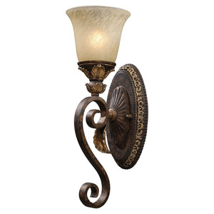Atlas Regency 18" High 1-Light Sconce - Elegant Scrollwork in Burnt Bronze for Inviting Home Ambiance WL11684-BZ