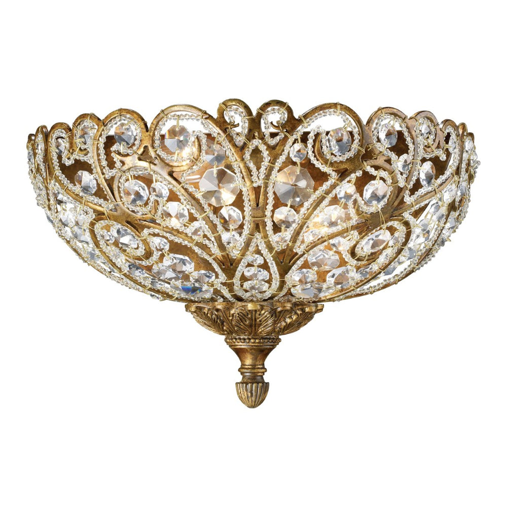 Atlas Seneca 8" High 2-Light Sconce - Elegant Spanish Bronze Design with Crystal Accents for Timeless Charm WL11691-BZ