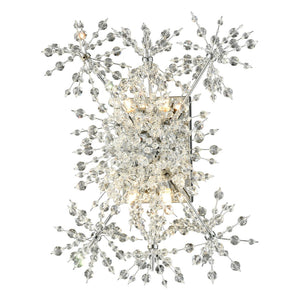 Atlas Snowburst 20'' High 4-Light Sconce - Exquisite Crystal Bead Design with Polished Chrome Finish WL11697-CH