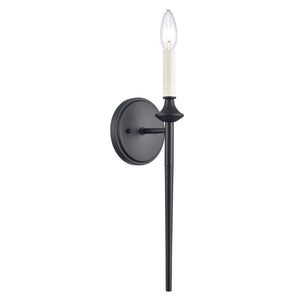 Atlas Solomon 16.75" High Matte Black Sconce - Lodge-Inspired Lighting for Modern Spaces & Style WL11698-BK