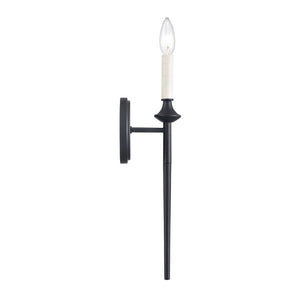 Atlas Solomon 16.75" High Matte Black Sconce - Lodge-Inspired Lighting for Modern Spaces & Style WL11698-BK