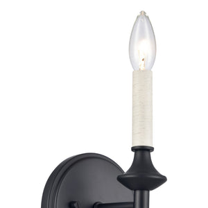Atlas Solomon 16.75" High Matte Black Sconce - Lodge-Inspired Lighting for Modern Spaces & Style WL11698-BK