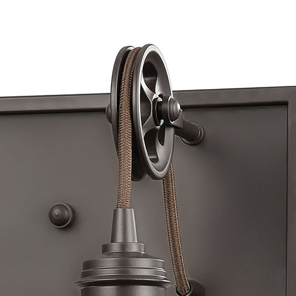 Atlas Spindle 20" Wide 2-Light Vintage-Inspired Vanity Light in Oil Rubbed Bronze for Elegant Spaces WL11699-BZ