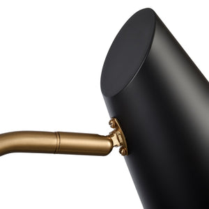 Atlas Stanley 22.75'' High 2-Light Swingarm Sconce - Matte Black, Adjustable, Stylish Task Lighting Fixture WL11702-BK