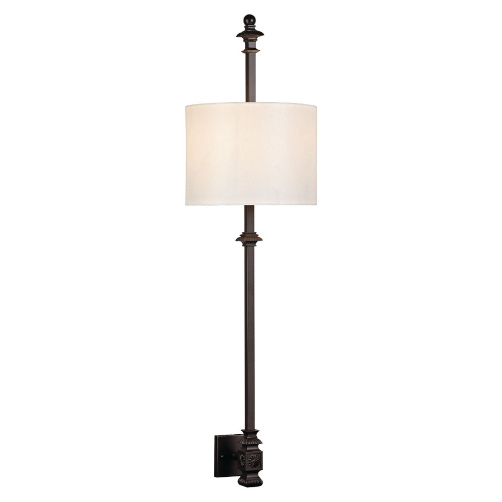Atlas Torch 45'' High 2-Light Wall Sconce - Elegant Oil Rubbed Bronze with Water Glass Shades for Ambiance WL11709-BZ