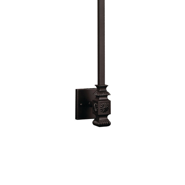 Atlas Torch 45'' High 2-Light Wall Sconce - Elegant Oil Rubbed Bronze with Water Glass Shades for Ambiance WL11709-BZ
