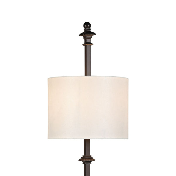 Atlas Torch 45'' High 2-Light Wall Sconce - Elegant Oil Rubbed Bronze with Water Glass Shades for Ambiance WL11709-BZ
