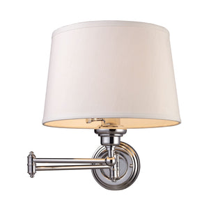 Atlas Westbrook 14.5'' High Swing-Arm Sconce - Elegant Adjustable Lighting for Modern & Classic Spaces Polished Chrome WL11719-CH