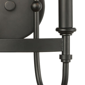 Atlas Wickshire 14" 2-Light Sconce - Sleek Matte Black Design for Modern and Transitional Interiors WL11720-BK