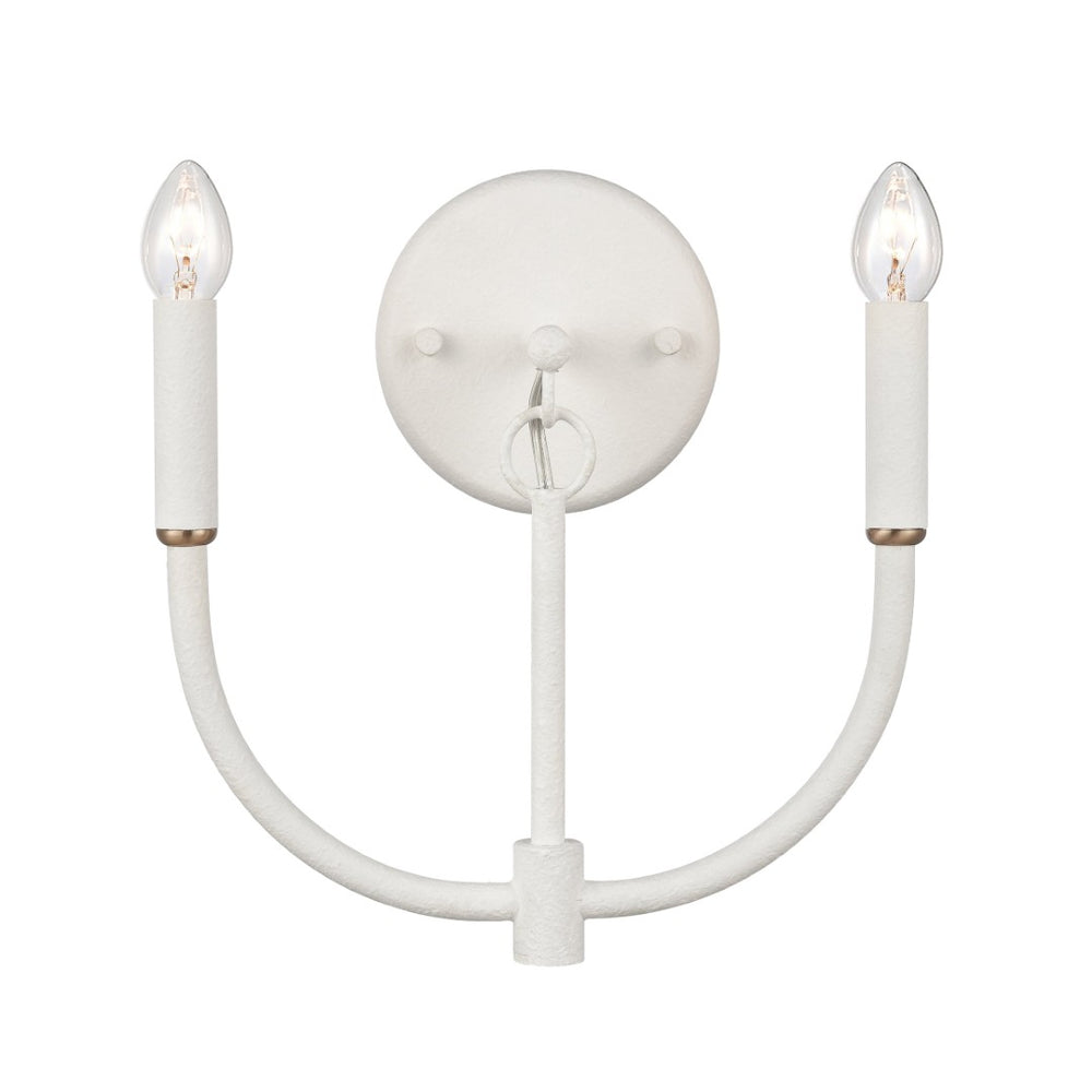 Atlas Continuance 11'' High 2-Light Sconce - Modern White Coral Design for Ambient Indoor Lighting WL11725-WH
