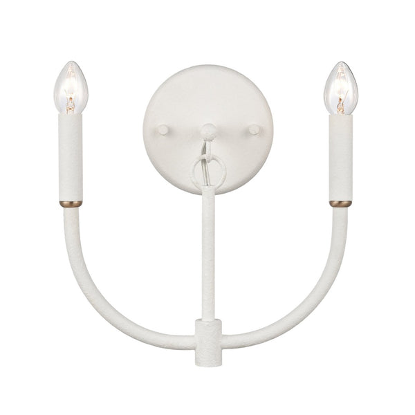 Atlas Continuance 11'' High 2-Light Sconce - Modern White Coral Design for Ambient Indoor Lighting WL11725-WH