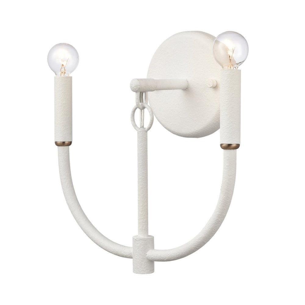 Atlas Continuance 11'' High 2-Light Sconce - Modern White Coral Design for Ambient Indoor Lighting WL11725-WH