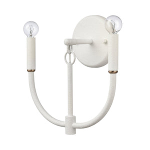 Atlas Continuance 11'' High 2-Light Sconce - Modern White Coral Design for Ambient Indoor Lighting WL11725-WH