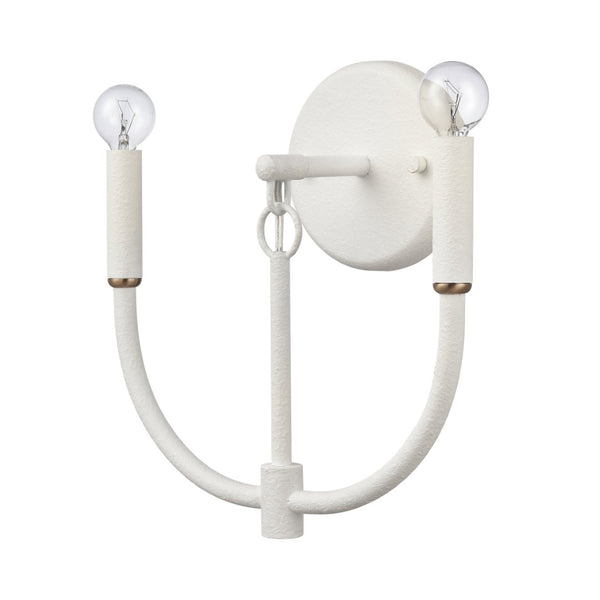 Atlas Continuance 11'' High 2-Light Sconce - Modern White Coral Design for Ambient Indoor Lighting WL11725-WH