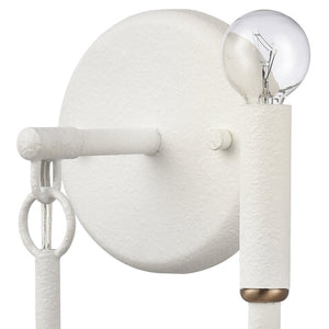 Atlas Continuance 11'' High 2-Light Sconce - Modern White Coral Design for Ambient Indoor Lighting WL11725-WH