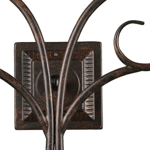 Atlas Gloucester 17.5'' High 2-Light Wall Sconce - Handcrafted Wrought-Iron Elegance in Weathered Bronze WL11726-BZ