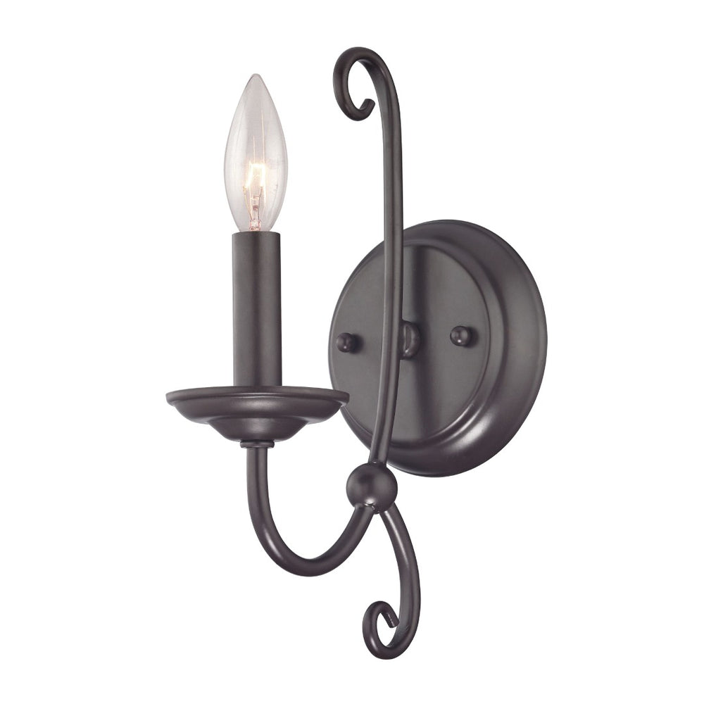 Atlas Montgomery 12'' High 1-Light Wall Sconce - Transitional Oil Rubbed Bronze for Timeless Elegance WL11730-BZ