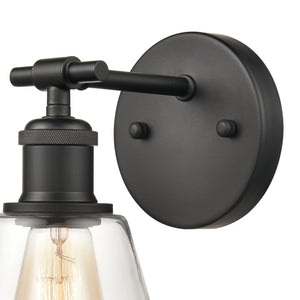 Atlas Scone 6'' Wide 1-Light Sconce - Modern Matte Black Conical Shade for Stylish Indoor Lighting WL11732-BK
