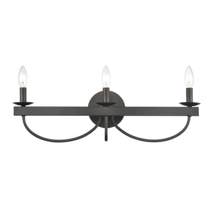 Atlas Williamson Vanity Light Fixture - Refined Traditional Design for Elegant Indoor Spaces & Versatile Style Black 24'' WL11735-BK