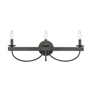Atlas Williamson Vanity Light Fixture - Refined Traditional Design for Elegant Indoor Spaces & Versatile Style Black 24'' WL11735-BK