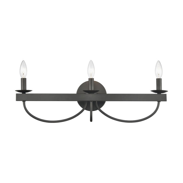 Atlas Williamson Vanity Light Fixture - Refined Traditional Design for Elegant Indoor Spaces & Versatile Style Black 24'' WL11735-BK