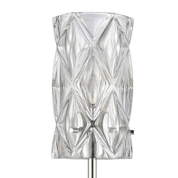 Atlas Forma 24'' High 1-Light Polished Chrome Sconce - Stunning Crystal Column for Modern Elegance WL11737-CH