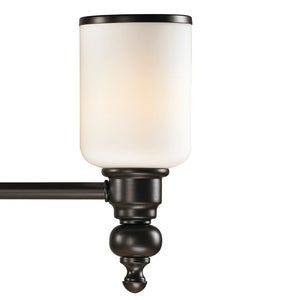Atlas Bristol Way 10" High 1-Light Sconce - Elegant Opal Glass Shade for Warm, Inviting Illumination Oil Rubbed Bronze 29'' WL11743-BZ