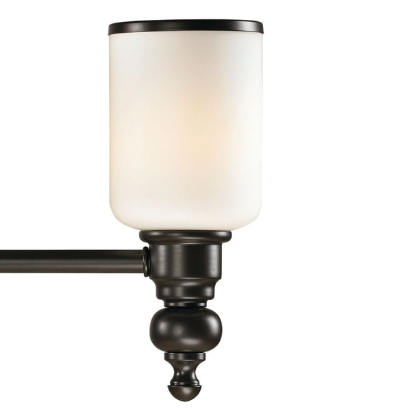 Atlas Bristol Way 10" High 1-Light Sconce - Elegant Opal Glass Shade for Warm, Inviting Illumination Oil Rubbed Bronze 29'' WL11743-BZ