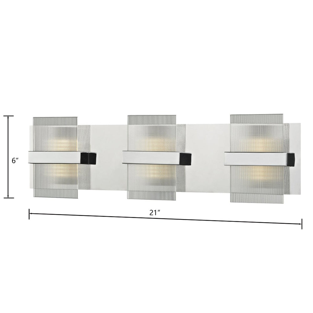 Atlas Desiree 6'' High Integrated LED Sconce - Elegant Polished Chrome Light for Modern Ambiance & Style WL11749-CH