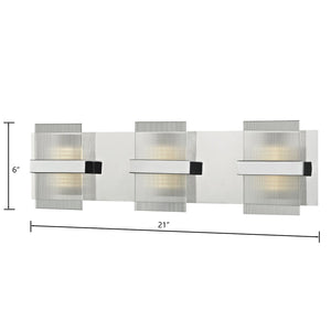 Atlas Desiree 6'' High Integrated LED Sconce - Elegant Polished Chrome Light for Modern Ambiance & Style WL11749-CH