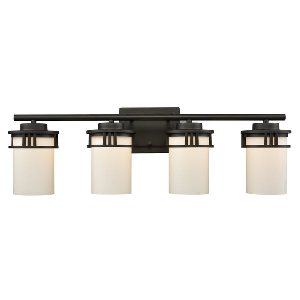 Atlas Ravendale 2-Light Vanity Light Fixture - Contemporary Design with Cylindrical Glass Shades, Ideal for Style Oil Rubbed Bronze 27'' WL11752-BZ