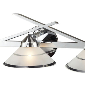 Atlas Refraction 25" Wide 3-Light Vanity Light Fixture - Modern Polished Chrome for Bright Grooming Spaces WL11753-CH