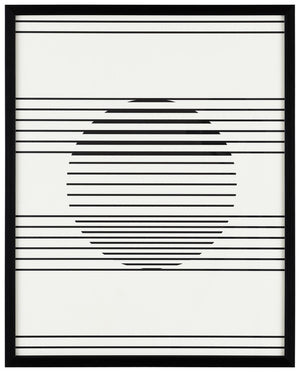 Safavieh Measured Gaze, 16 X 20 Inch, Black / Ivory, Framed Wall Art XII23 Black / Ivory Paper / Polystyrene Frame / Perpex Glass WLA2004A