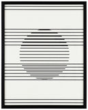 Safavieh Measured Gaze, 16 X 20 Inch, Black / Ivory, Framed Wall Art XII23 Black / Ivory Paper / Polystyrene Frame / Perpex Glass WLA2004A