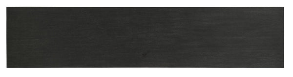 Hooker Furniture Melange Summit Gorge Entertainment Console With Black Oak Finish, Silver Accents, Cable Management, Power Integration 628-55040-98