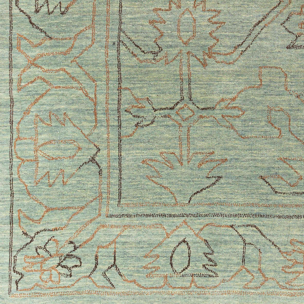 Surya Wilmington Handmade Rug 2' X 3' - Timeless Wool Art With Fringe, Perfect For Stylish Home Décor! Dusty Sage Wool Wlg9000-69