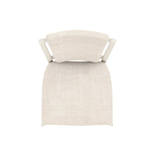 A.R.T. Furniture Blanc Contemporary Upholstered Side Chair In Alabaster Finish - Elegant Parrawood Design & Comfort White Parrawood Solids,Foam,Fabric 289206-1017