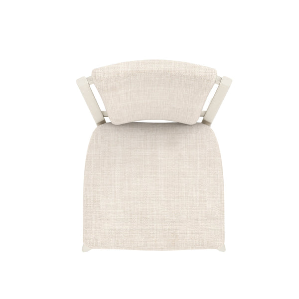 A.R.T. Furniture Blanc Contemporary Upholstered Side Chair In Alabaster Finish - Elegant Parrawood Design & Comfort White Parrawood Solids,Foam,Fabric 289206-1017