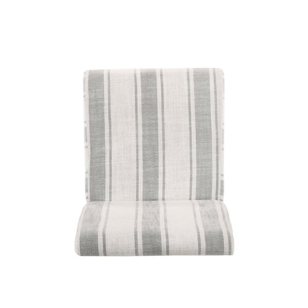 English Elm Christopher Knight Home® - DINING Chair with Plush Fabric Upholstery, Rubberwood Legs, Contemporary Minimalist Comfort and Style Grey Stripe 60162.00GRYLNN