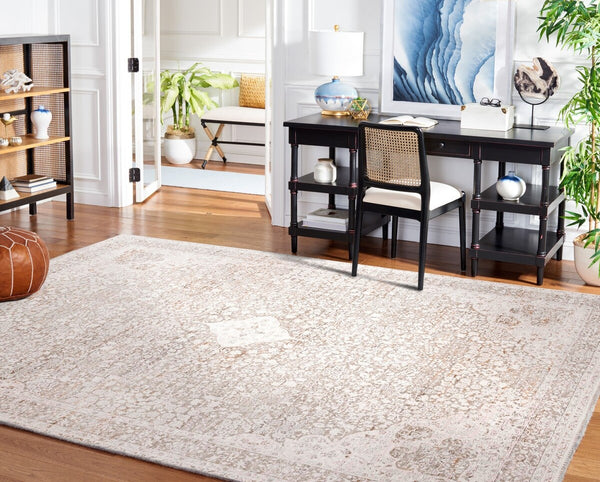 Safavieh Willow 100 Power Loomed Transitional Rug Ivory / Sage WLO100A-6R