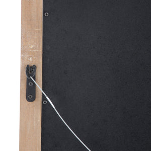 English Elm Christopher Knight Home® - WOOD Block Carved Leaner Mirror White 76x35 Rustic Handcrafted Frame Full-Length Accent Décor 67059.00