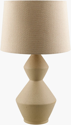 Livabliss Willow Ceramic Base Accent Lamp with Linen Shade for Bedside or Entryway Decor WLW-001