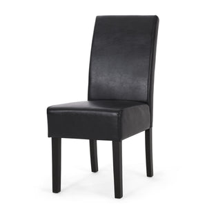 English Elm Dining Chair Set of 2 Upholstered Rubberwood Legs Minimalist Contemporary Seating 60162.00PUMDNT