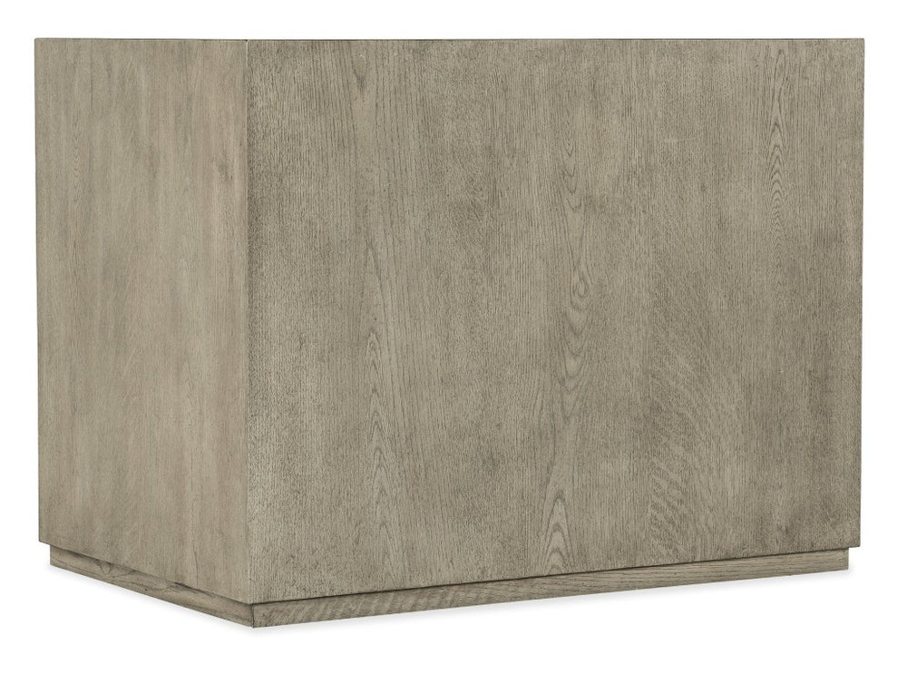 Hooker Furniture Linville Weathered Smoked-Gray Lateral File With Locking Drawer, Oak Grain, Antique Pewter Pulls 6150-10466-85